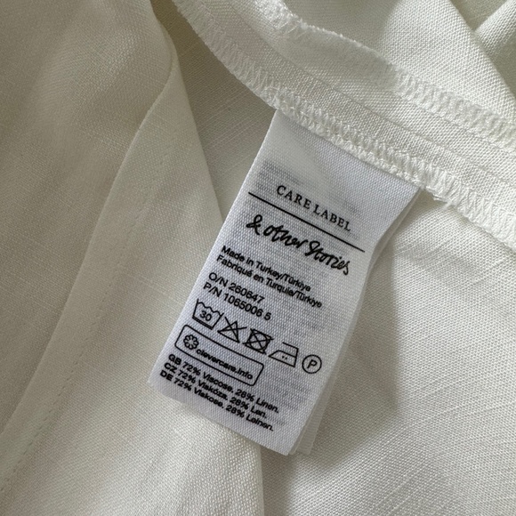 NWT & Other Stories Stockholm Atelier | Shell Button Shirt Midi Dress White - Picture 10 of 10